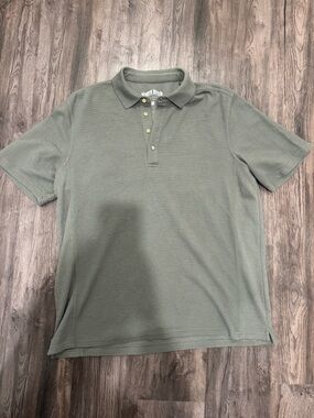 Classic Men's Polo in Sage Green - Short Sleeve Knit